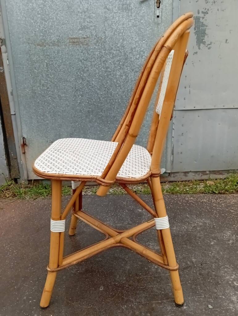 Set of 4 bistro chairs Maison Drucker from the 1990s.