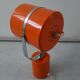 Lampe orange orientable des années 60-70