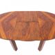 Table ovale Art déco des années 1940, Pologne. Après restauration.