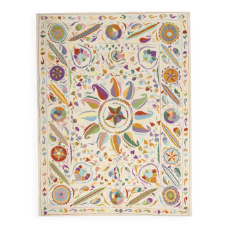 Afghan kilim embroidered suzani 226 x 171 cm