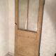 Porte ancienne vitrée ferme vintage XIXème patine
