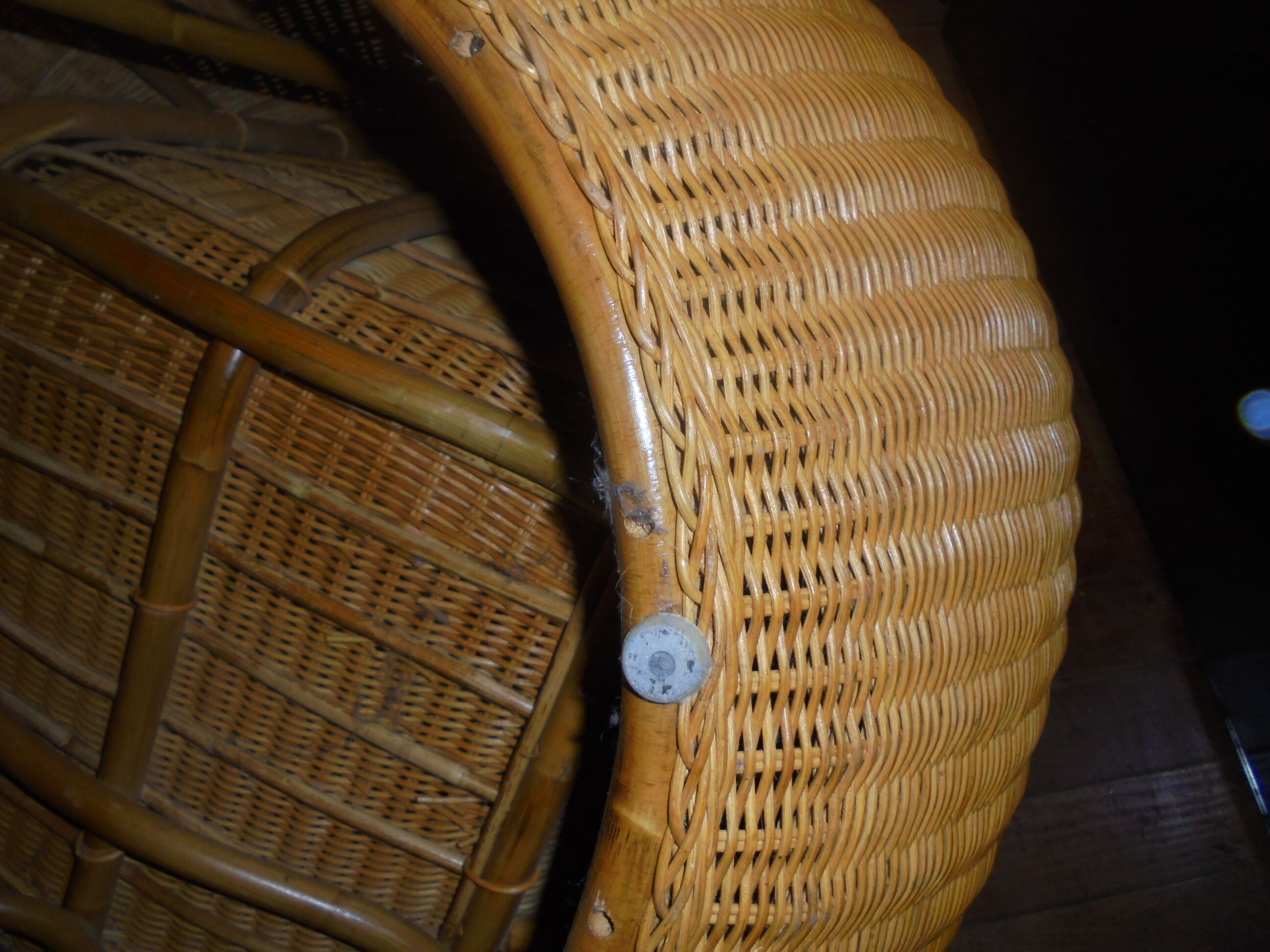 Rattan easy chair