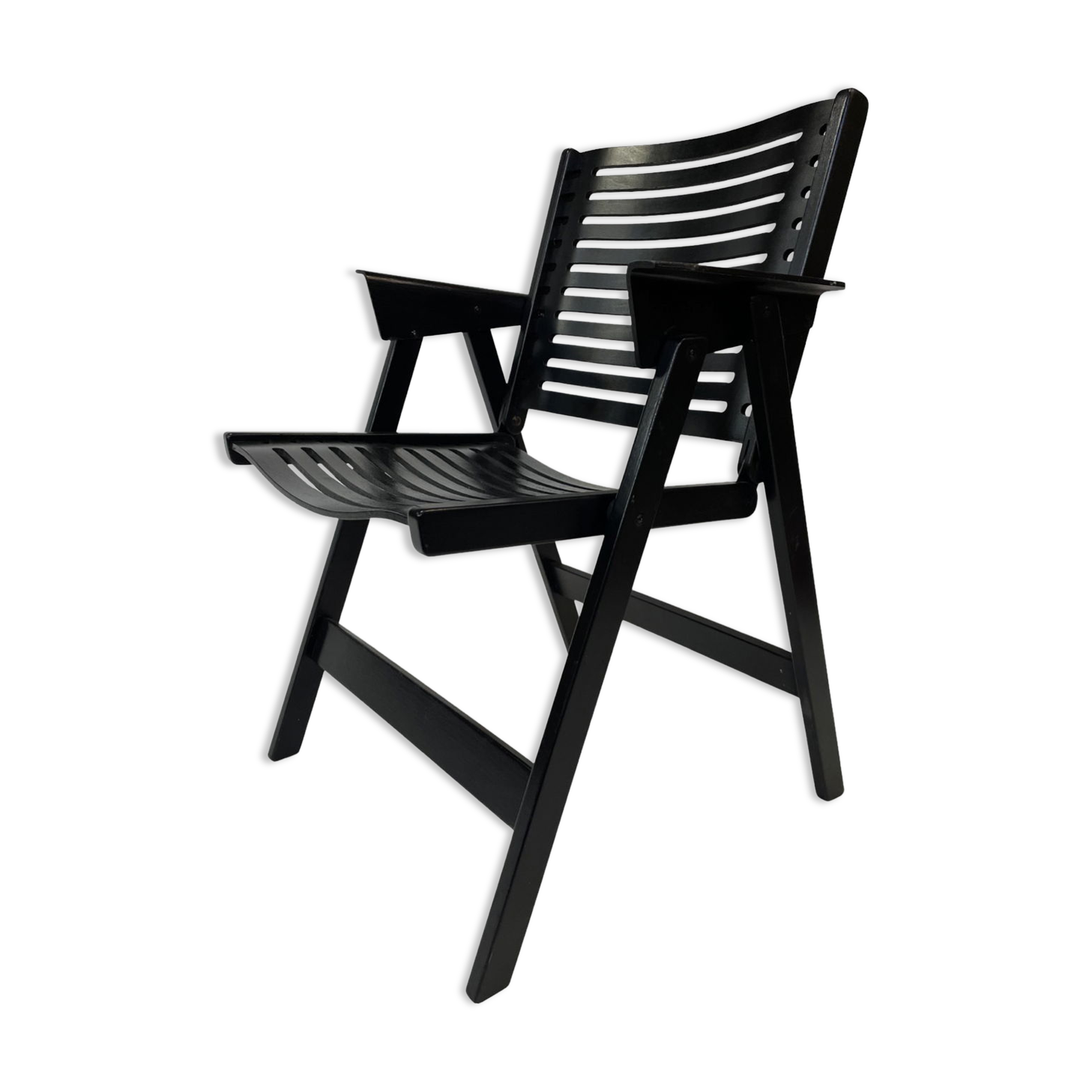 Niko Kralj Slovenian Rex Plywood Folding Chair for Stol 1950s in Black