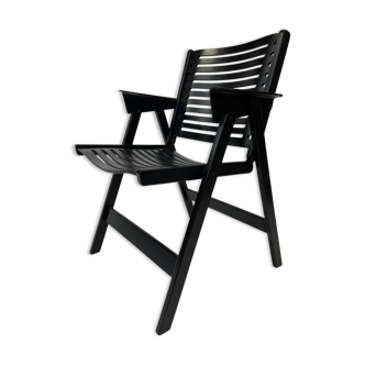 Niko Kralj Slovenian Rex Plywood Folding Chair for Stol 1950s in Black