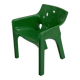 Chaise Gaudi Verte par Vico Magistretti pour Artemide, 1970