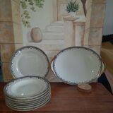 Raynaud et cie service de 7 assiettes et 2 plats