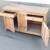 Old chest of drawers in light wood