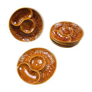 lot de 8 assiettes à