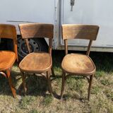 Set 4 mismatched bistro chairs baumann ep 50