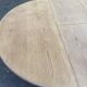 Scandinavian round extendable dining table stripped in oak 1980