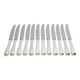 Europ - 12 silver-plated metal knives Uniplat