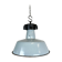 Industrial Grey Enamel Factory Lamp with Cast Iron Top, 1960s