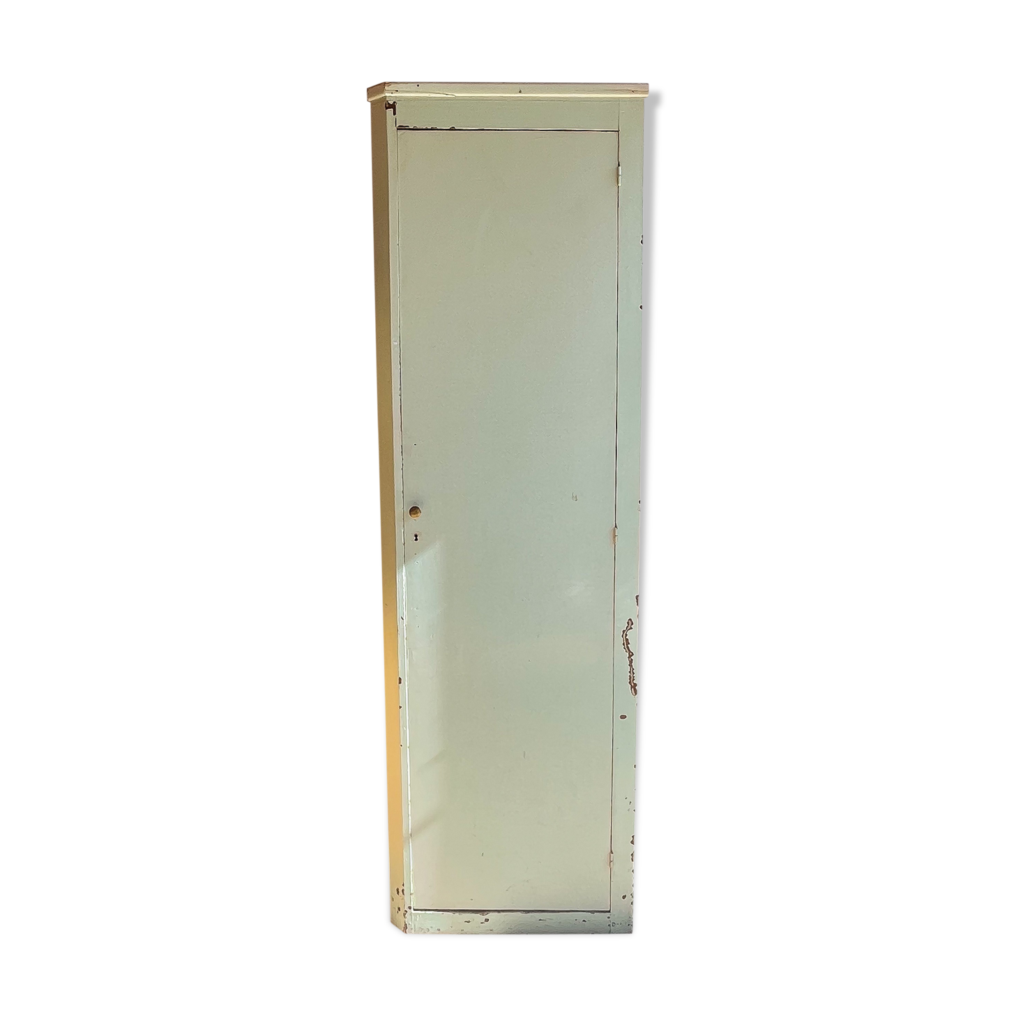 Old original green patina cabinet