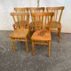 Set of 5 vintage bistro chairs