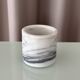 Vintage Carrara Marble Pot / Marble Pencil Holder / Toothbrush Holder / Des
