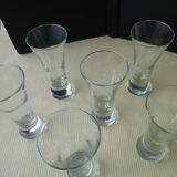 Set de 6 verres à pastis avec la dose gravée