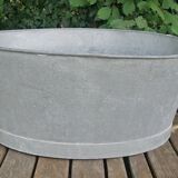 Large oval zinc basin