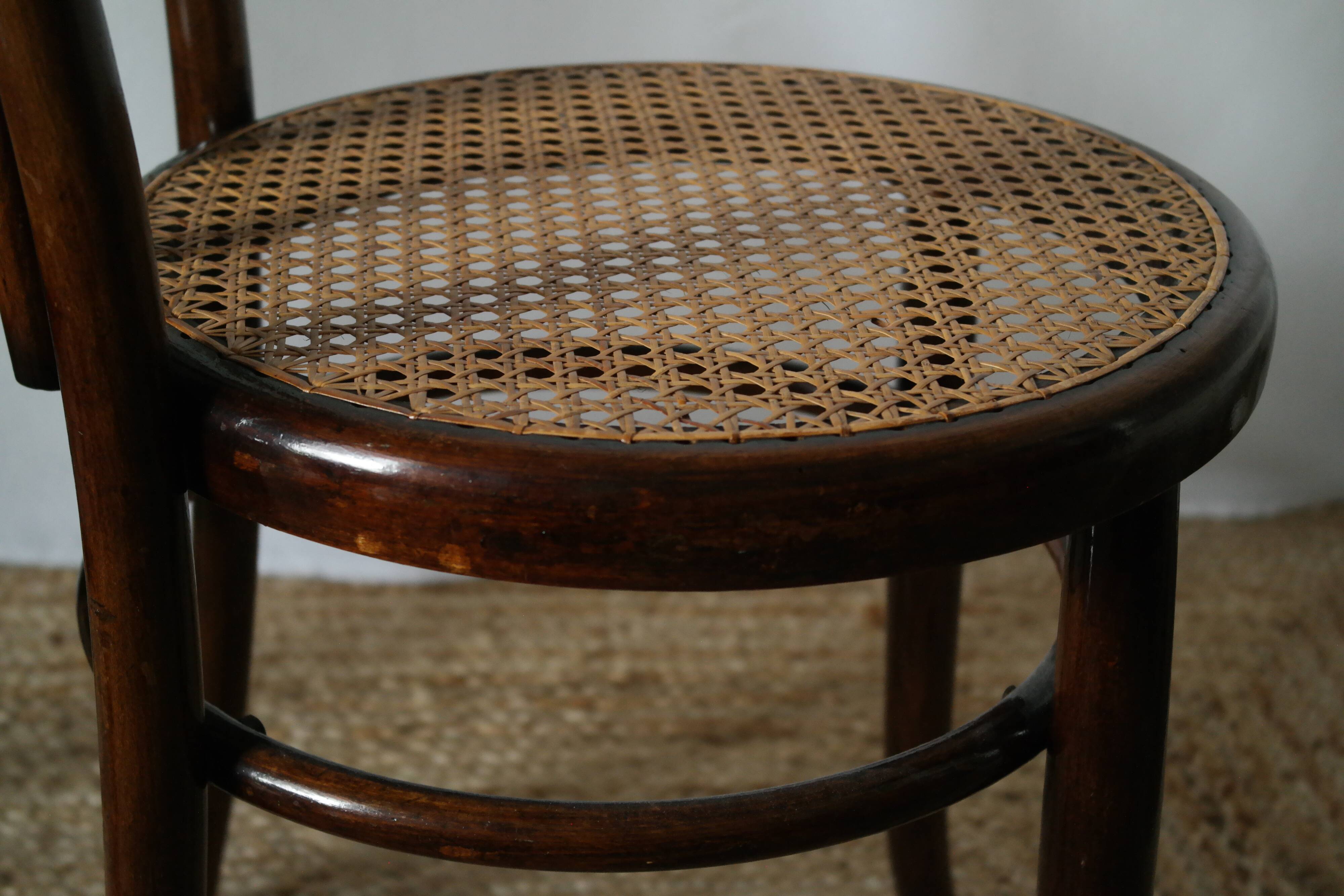 Pair of 20th century Fischel bistro chairs