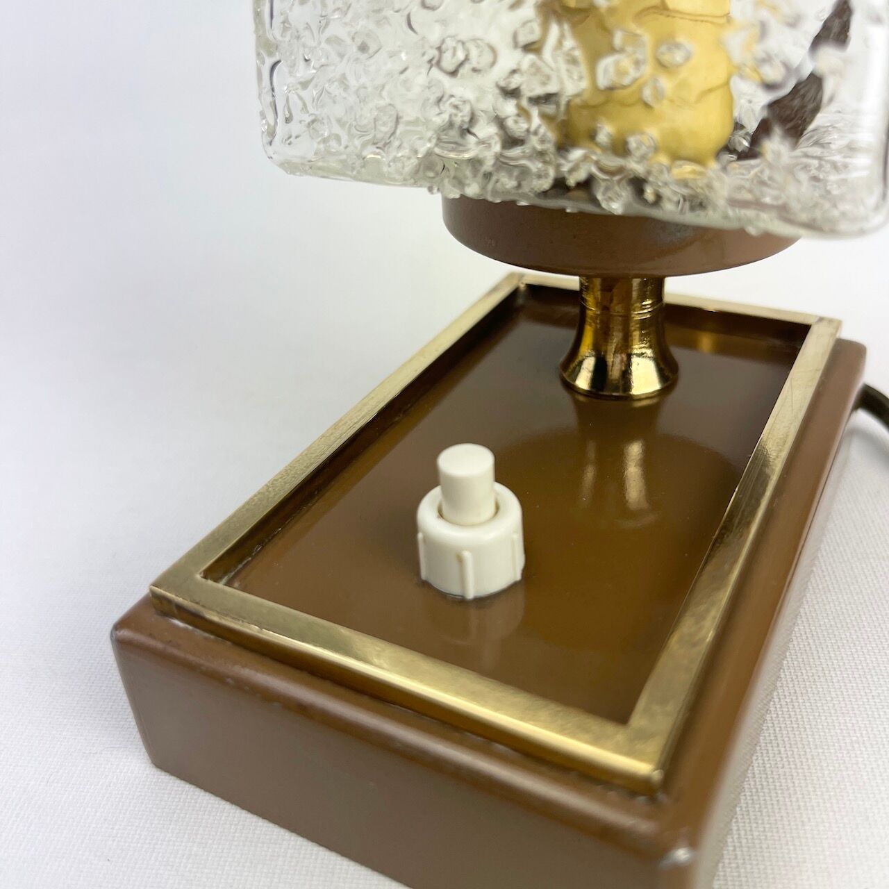 Lamp night light granite glass 70s