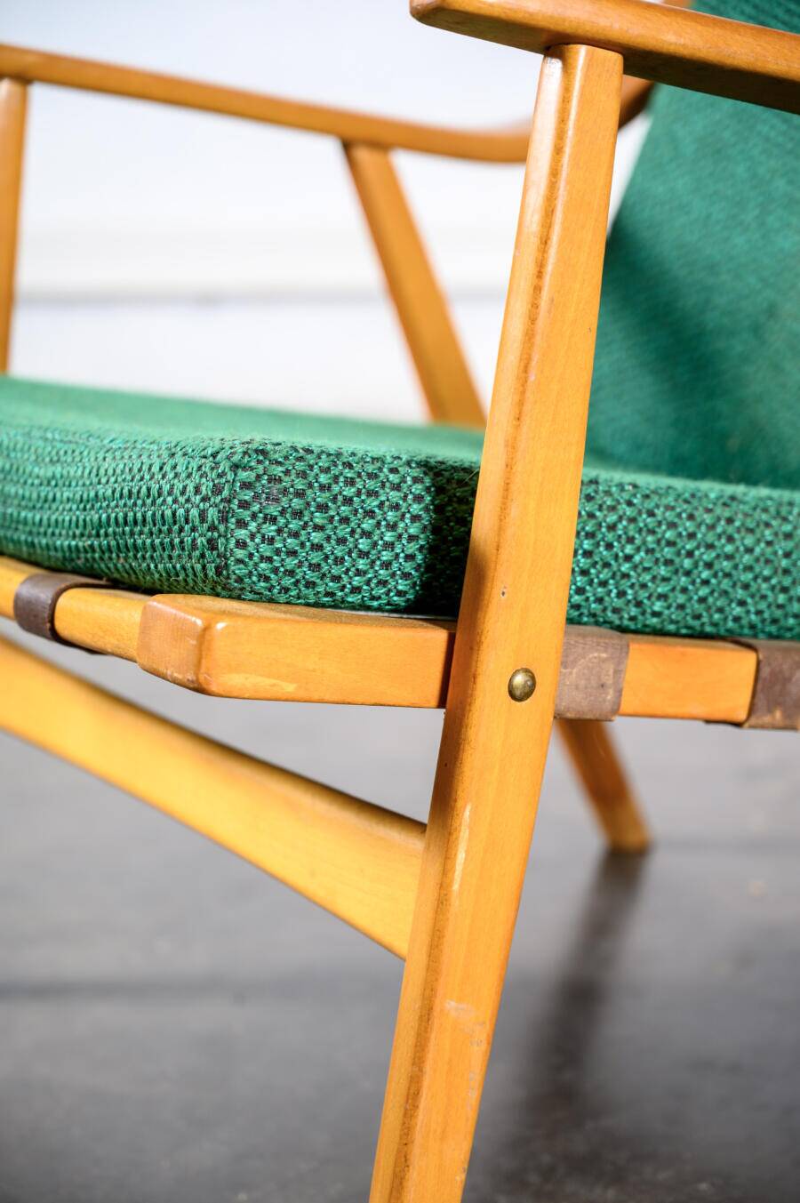 Vintage fan back armchair