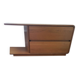 Scandinavian TV unit in solid light oak
