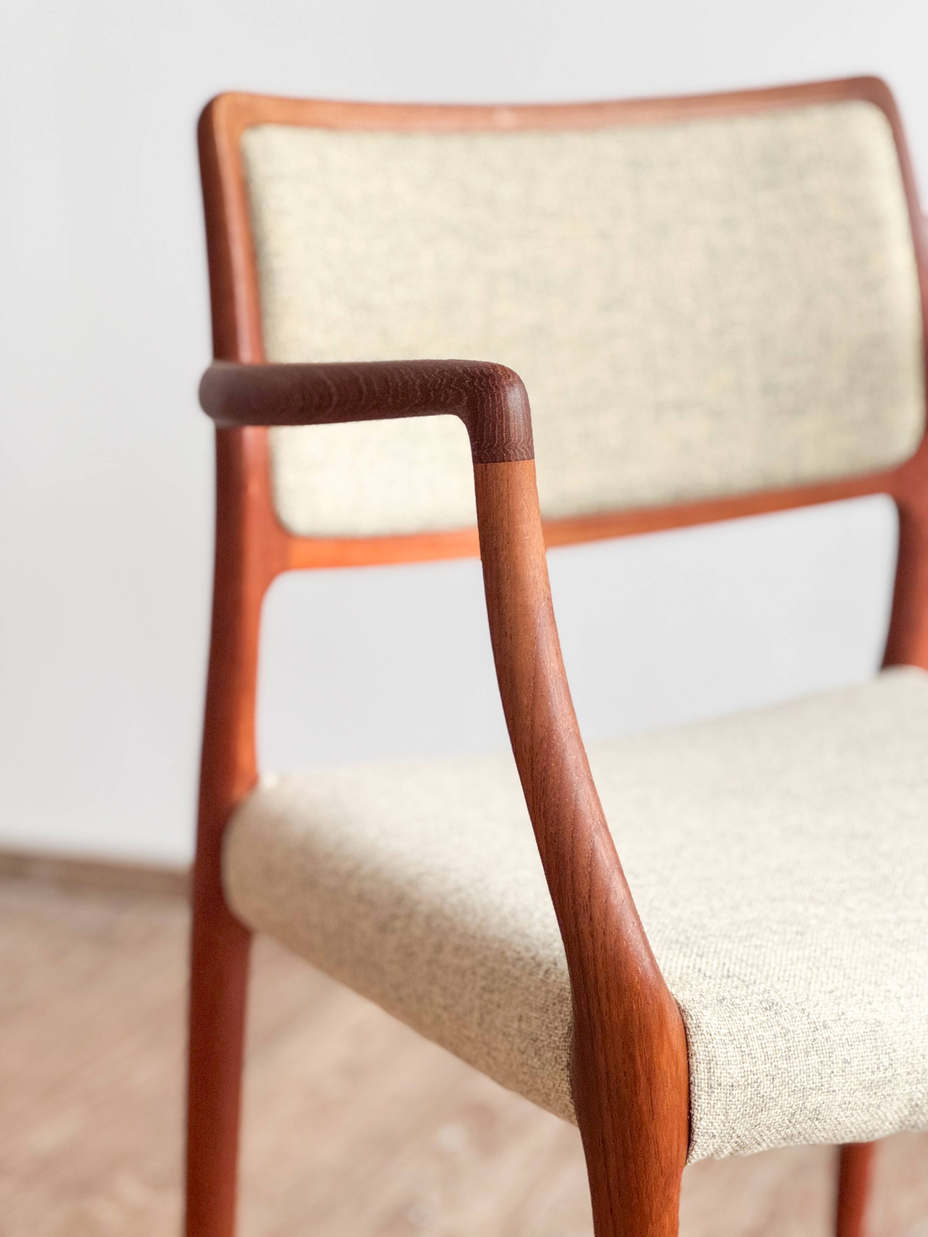 Fauteuil modèle 65 en teck par Niels O. Møller, Danemark