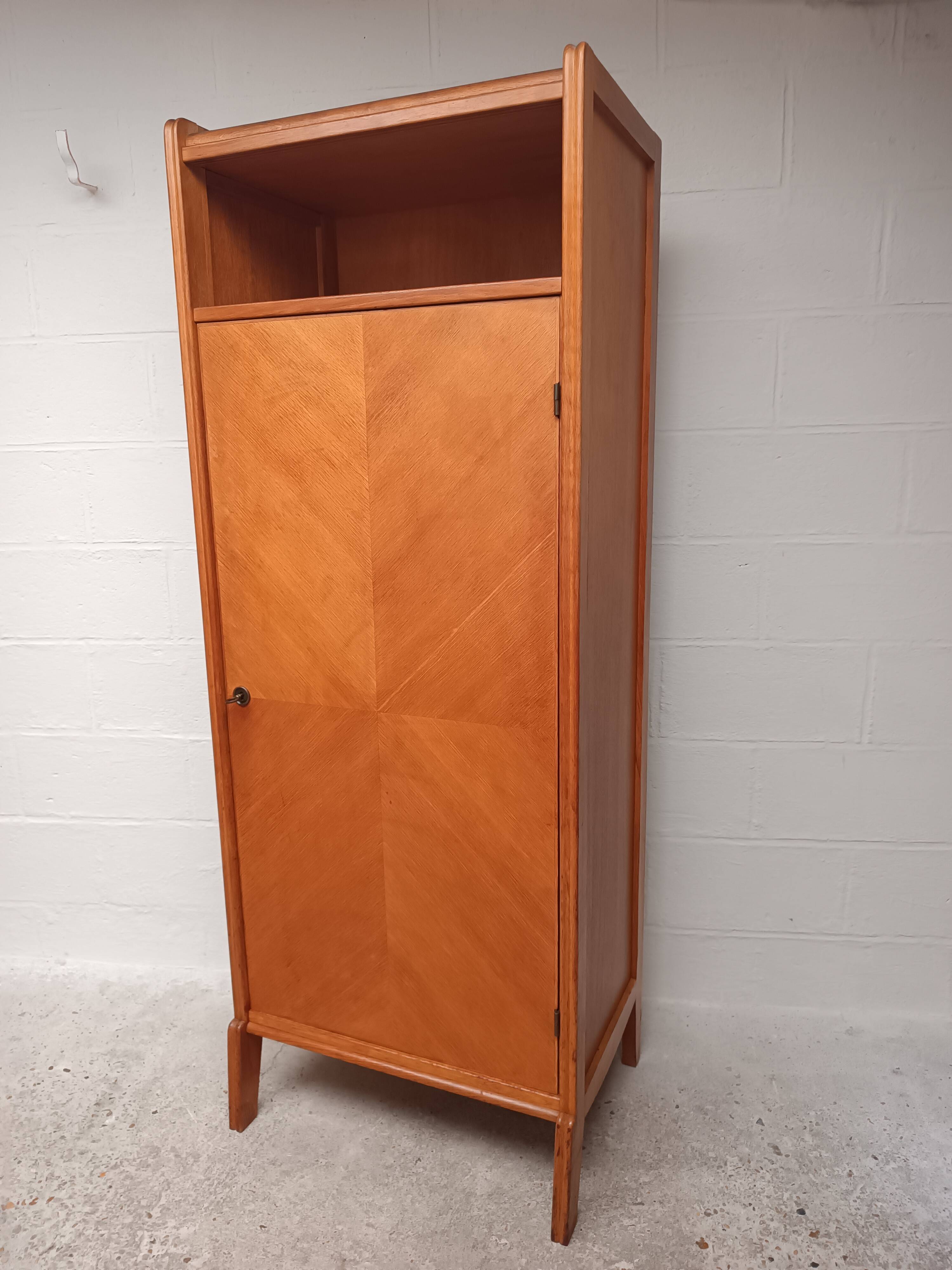 Wing-shaped locker cabinet from the 1950s