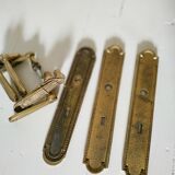 Cleanliness plate and bronze door handles