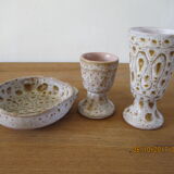 Set of ceramics signed Austry years 60 - 70