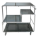 Coffee table / chrome and smoked glass by Max Sauze