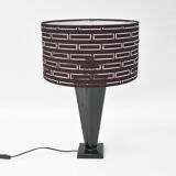 70s Hollywood Regency large table lamp with an openwork lampshade, Belgium