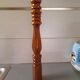 Large vintage turned wooden pepper shaker