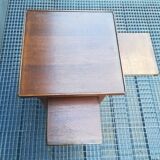 Side table, oak square sofa end