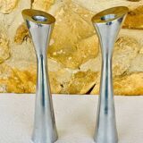 Scandinavian pair of candlesticks by Broste, Copenhagen circa 1970/1980.