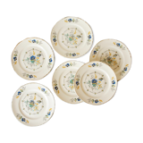 Set of 6 dessert plates Moulin des loups
