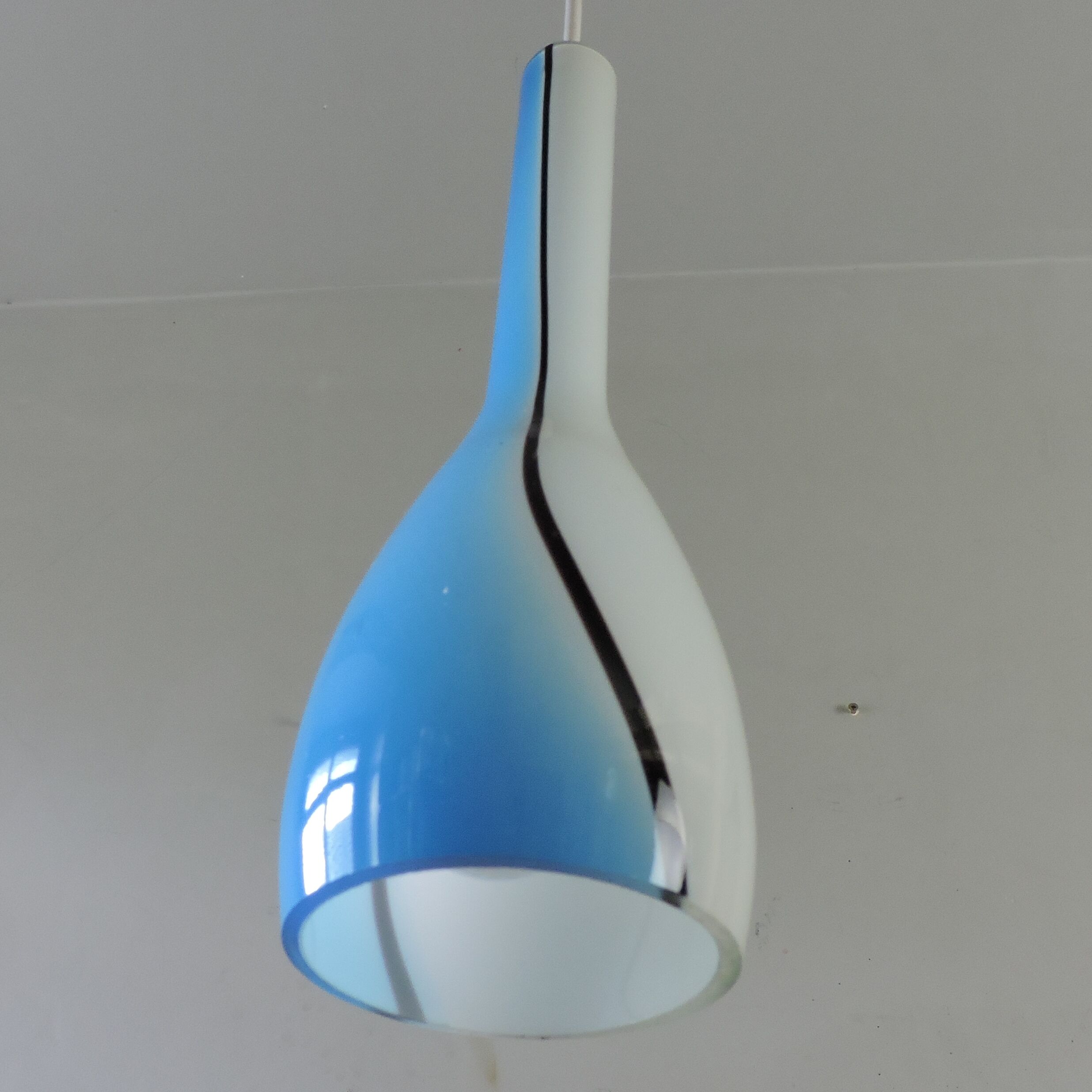 Vintage Murano pendant lamp Luciano Vistosi Italy 1960s