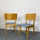 Chaises de salle à manger en hêtre modernistes du milieu du siècle, années 1950, lot de 2