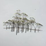 Curtis Jere large midcentury hanging wall forest sculpture "The Elms", 1973