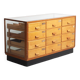 Meuble de métier, présentoir vitré vintage