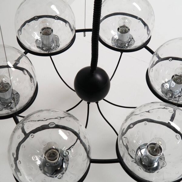 Lustre néerlandais conçu par RAAK Amsterdam, modèle « Saturnus »