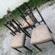 Lot 4 chaises "Chippendale"
