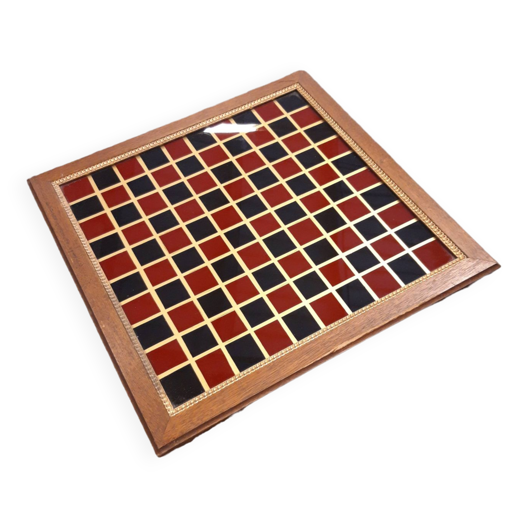 Checkerboard tray 100 wood/glass boxes