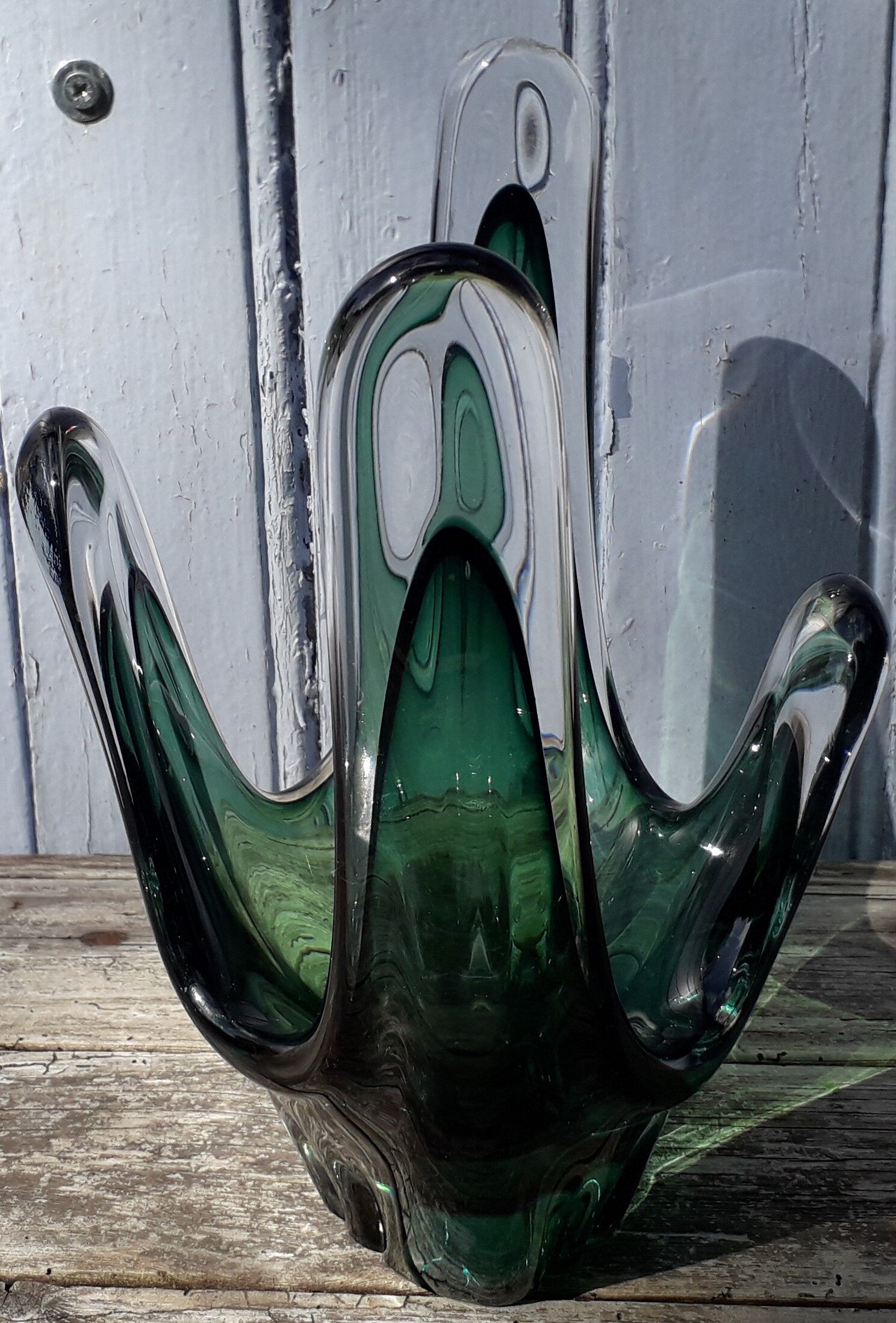 Glass center table