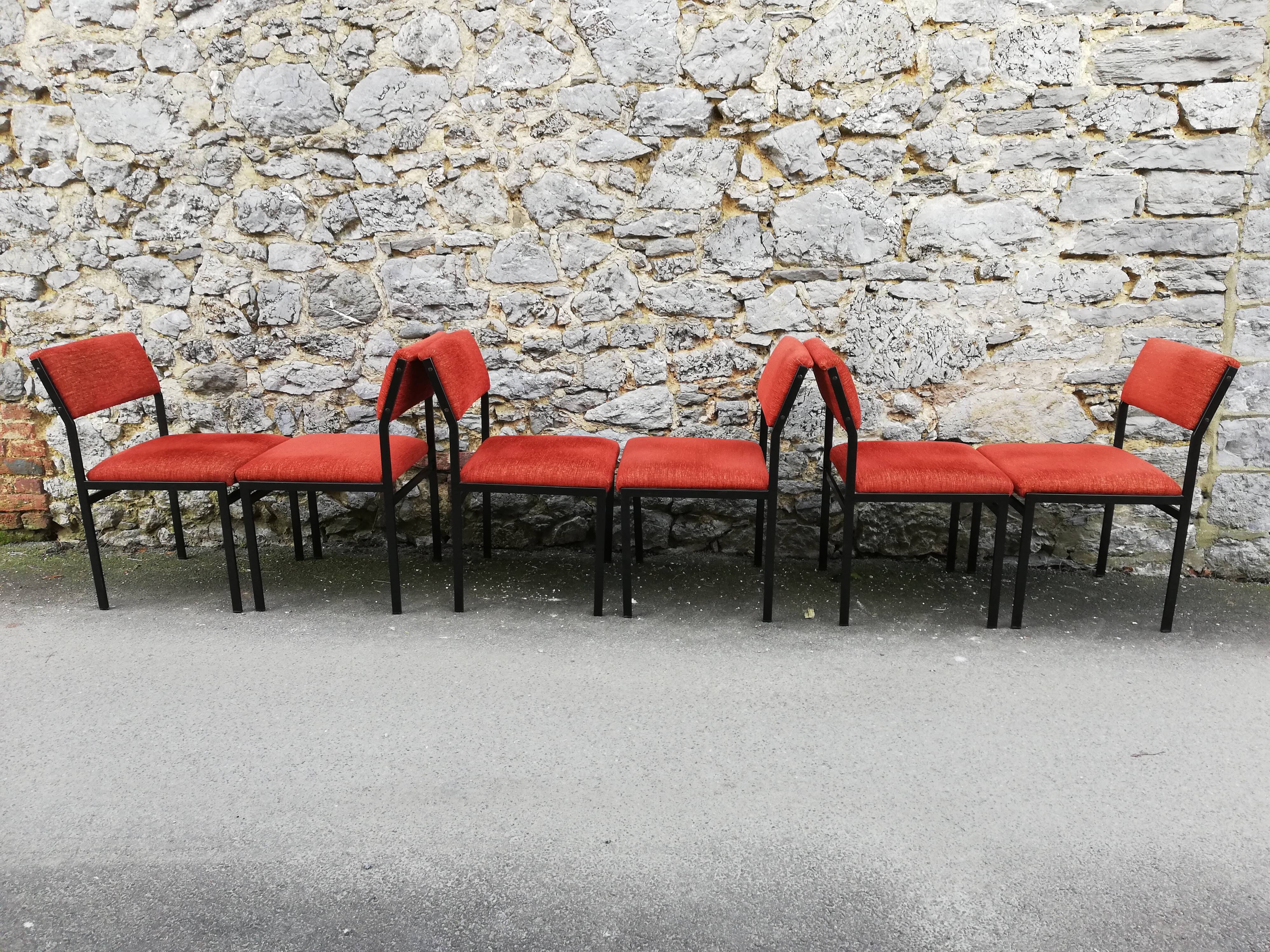 Set of 6 chairs Cees Braakman Pastoe Japanese Serie