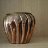 Cache pot cuivre et laiton