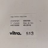 Chaise Vitra Eames DSR rembourrée grise