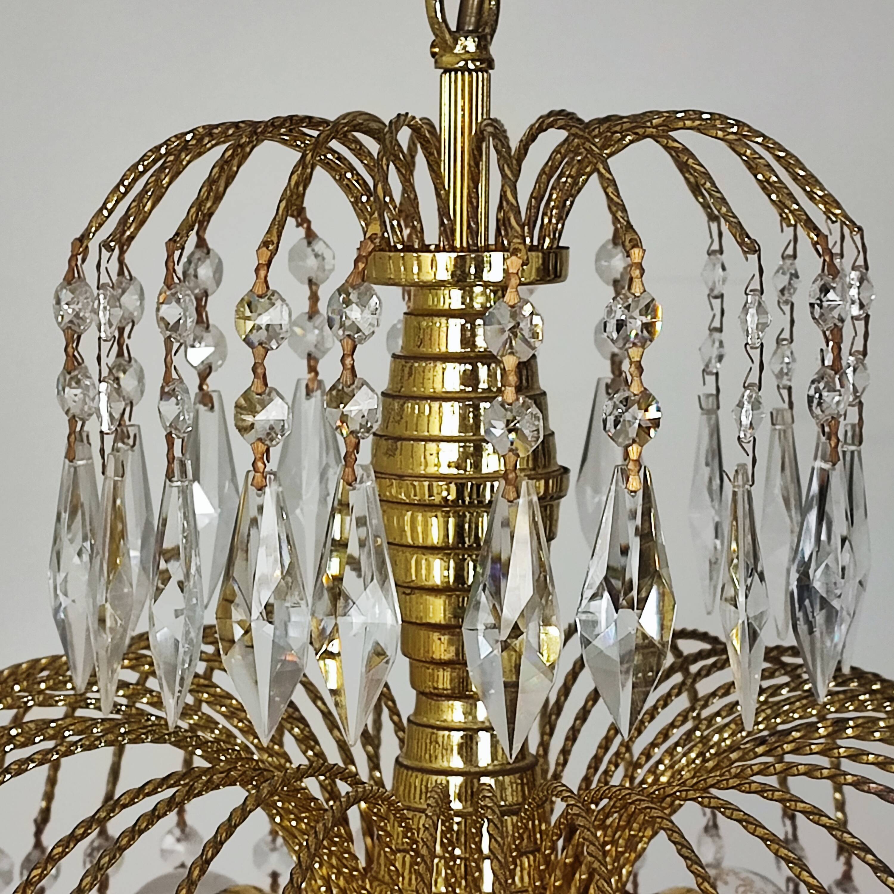 “Cascade” tassel chandelier