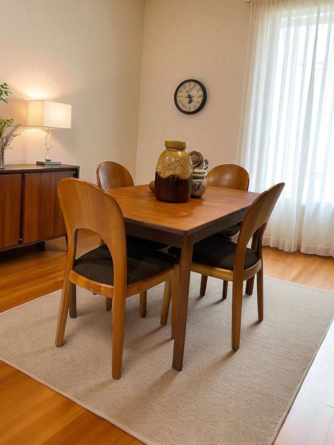 Set of 4 chairs by Niels Koefoed Denmark 1960s