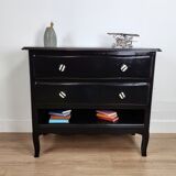 Black chest of drawers