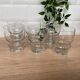 Set de 6 verres à eau en verre gravé